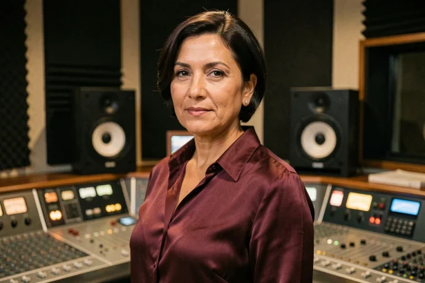Chanteuse de R&B française en studio d'enregistrement, évoquant l'univers musical d'Aaâm et la redécouverte de sa discographie
